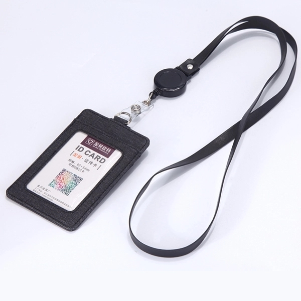 Badge Holder with Adjustable Retractable Lanyards - Badge Holder with Adjustable Retractable Lanyards - Image 1 of 3