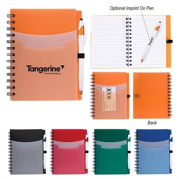 Tri-Pocket Notebook & Pen - Tri-Pocket Notebook & Pen - Image 0 of 18