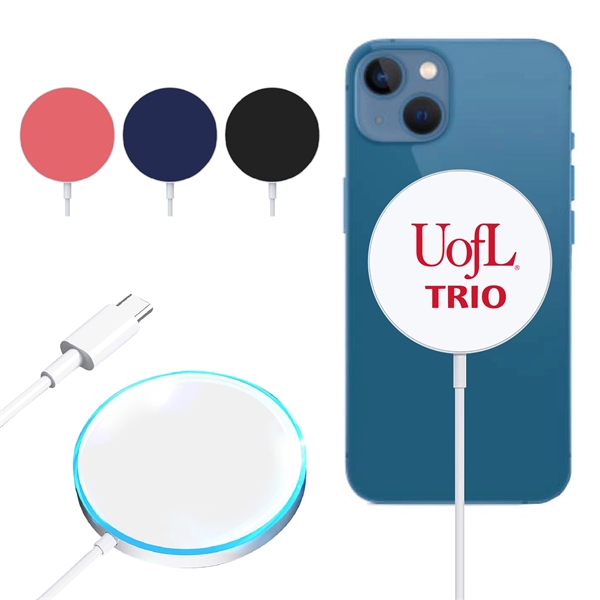 15W Magnet Wireless Charging Pad - 15W Magnet Wireless Charging Pad - Image 0 of 4