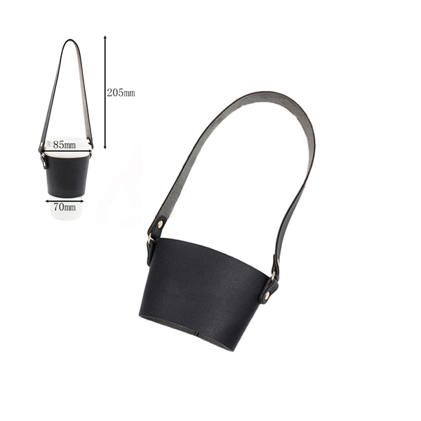 Reusable Leather Cup Sleeve - Reusable Leather Cup Sleeve - Image 1 of 4