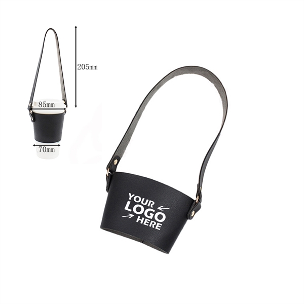 Reusable Leather Cup Sleeve - Reusable Leather Cup Sleeve - Image 0 of 4