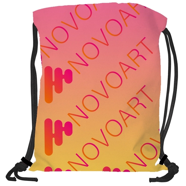 Super Double Sided Sublimated Drawstring Backpack - Super Double Sided Sublimated Drawstring Backpack - Image 3 of 23