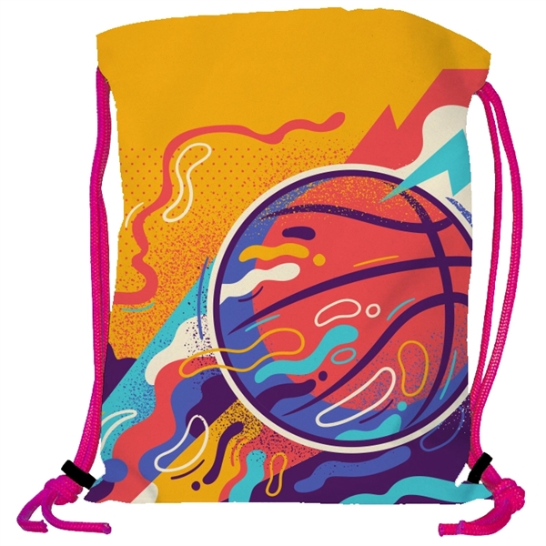 Super Double Sided Sublimated Drawstring Backpack - Super Double Sided Sublimated Drawstring Backpack - Image 13 of 23