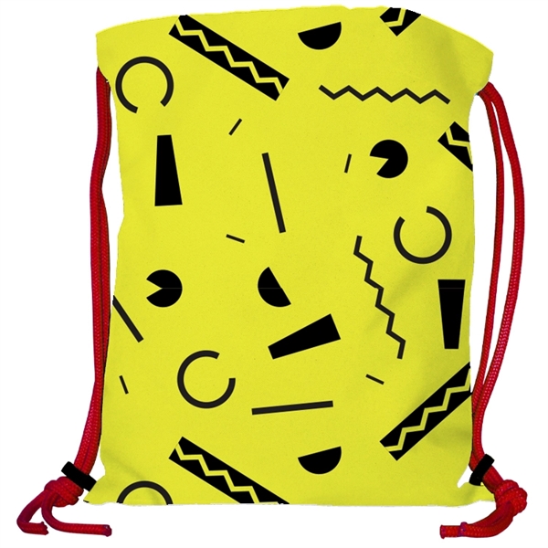 Super Double Sided Sublimated Drawstring Backpack - Super Double Sided Sublimated Drawstring Backpack - Image 17 of 23