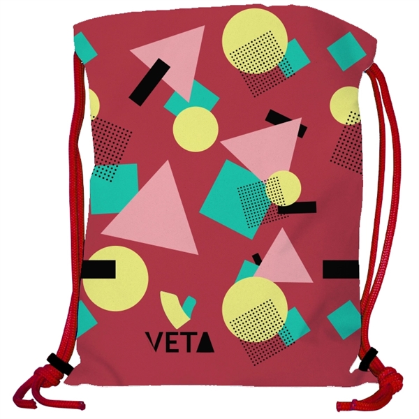 Super Double Sided Sublimated Drawstring Backpack - Super Double Sided Sublimated Drawstring Backpack - Image 19 of 23