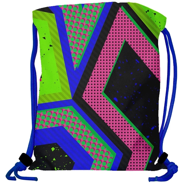 Super Double Sided Sublimated Drawstring Backpack - Super Double Sided Sublimated Drawstring Backpack - Image 21 of 23