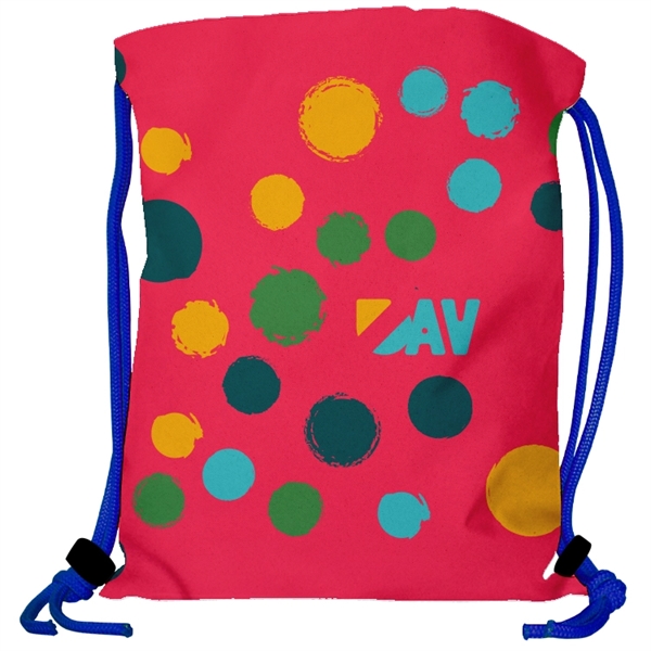 Super Double Sided Sublimated Drawstring Backpack - Super Double Sided Sublimated Drawstring Backpack - Image 23 of 23
