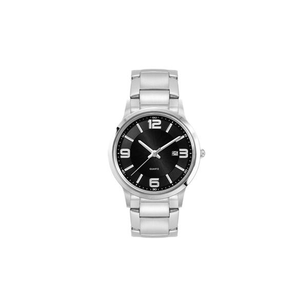 Ladies Black Case Watch Ladies Silver Stainless Steel Cas... - Ladies Black Case Watch Ladies Silver Stainless Steel Cas... - Image 0 of 1
