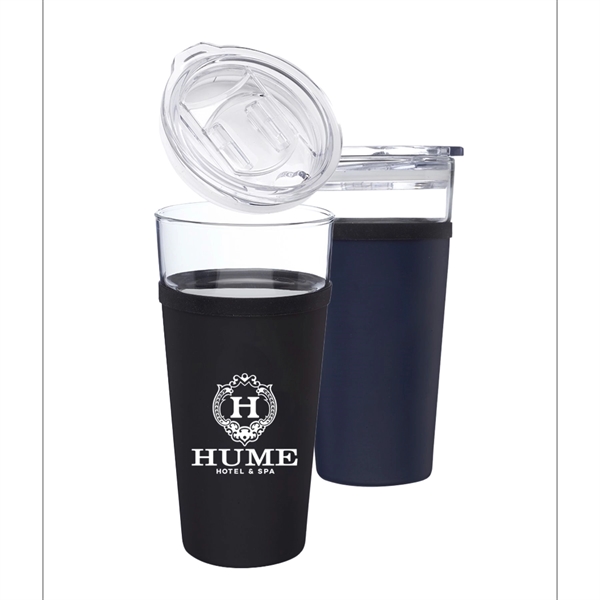 16 oz. Samara Tritan Glass Travel Mugs w/ Custom Logo - 16 oz. Samara Tritan Glass Travel Mugs w/ Custom Logo - Image 0 of 2