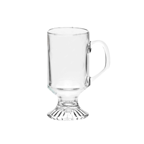 10 oz. ARC Footed Sports Custom Glass Mug - 10 oz. ARC Footed Sports Custom Glass Mug - Image 3 of 9