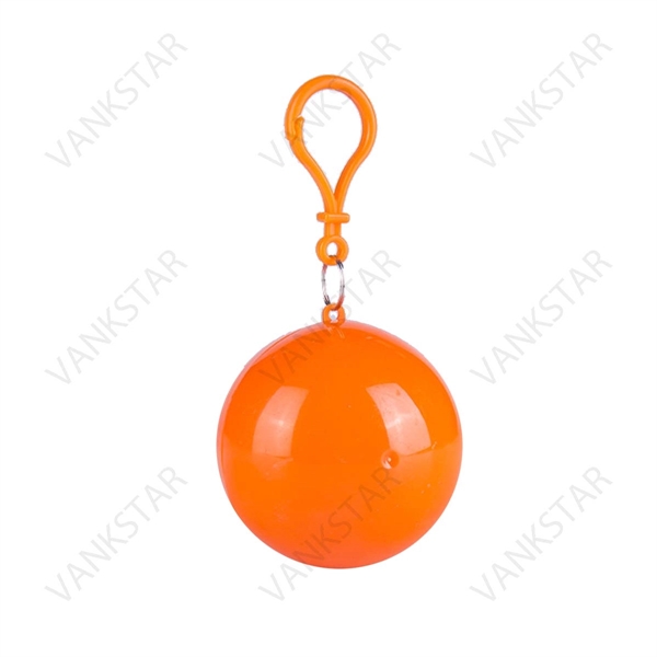 Disposable Raincoat Poncho Ball With Keychain - Disposable Raincoat Poncho Ball With Keychain - Image 4 of 4