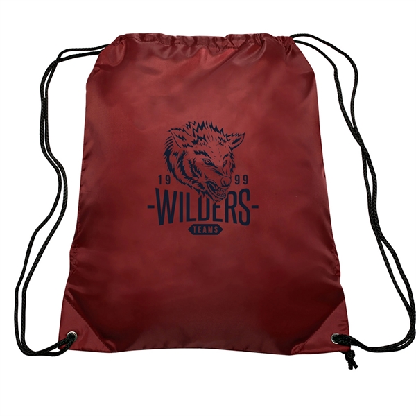 GO-EZ Polyester Drawstring Backpacks w/ 1 Color Imprint - GO-EZ Polyester Drawstring Backpacks w/ 1 Color Imprint - Image 5 of 34
