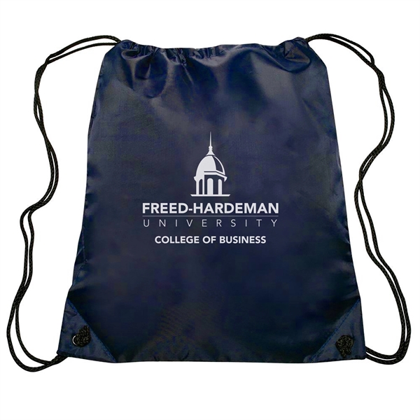 GO-EZ Polyester Drawstring Backpacks w/ 1 Color Imprint - GO-EZ Polyester Drawstring Backpacks w/ 1 Color Imprint - Image 16 of 34
