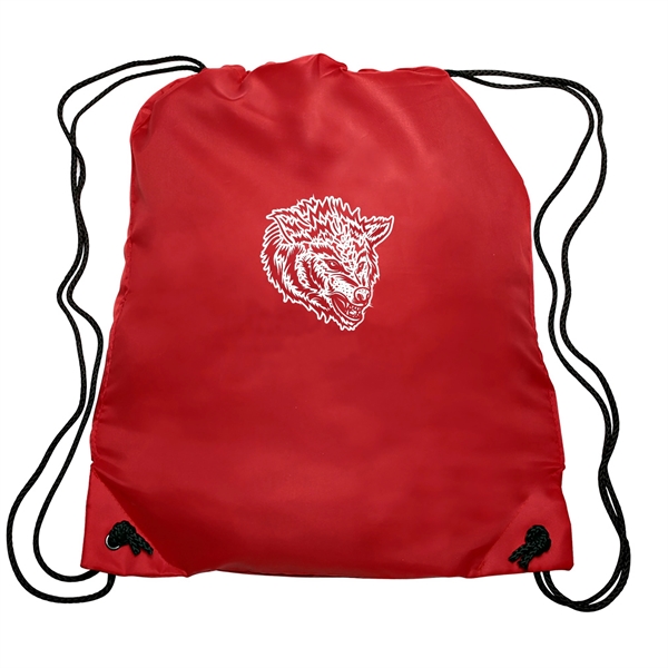 GO-EZ Polyester Drawstring Backpacks w/ 1 Color Imprint - GO-EZ Polyester Drawstring Backpacks w/ 1 Color Imprint - Image 22 of 34