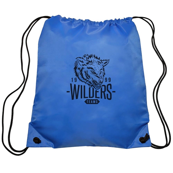 GO-EZ Polyester Drawstring Backpacks w/ 1 Color Imprint - GO-EZ Polyester Drawstring Backpacks w/ 1 Color Imprint - Image 24 of 34