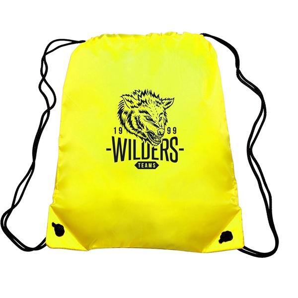 GO-EZ Polyester Drawstring Backpacks w/ 1 Color Imprint - GO-EZ Polyester Drawstring Backpacks w/ 1 Color Imprint - Image 26 of 34