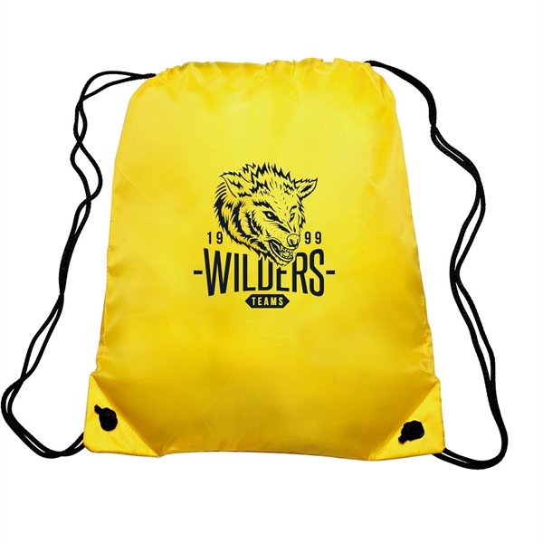 GO-EZ Polyester Drawstring Backpacks w/ 1 Color Imprint - GO-EZ Polyester Drawstring Backpacks w/ 1 Color Imprint - Image 30 of 34