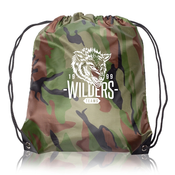 VENTURE Drawstring Backpacks w/ 1 Color Imprint - VENTURE Drawstring Backpacks w/ 1 Color Imprint - Image 6 of 30