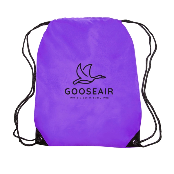 VENTURE Drawstring Backpacks w/ 1 Color Imprint - VENTURE Drawstring Backpacks w/ 1 Color Imprint - Image 22 of 30