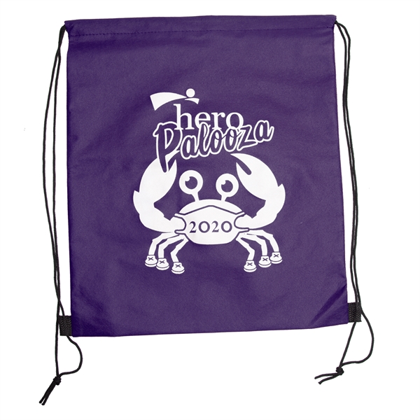 WANDERLUST Non-Woven Drawstring Backpacks w/ 1 Color Imprint - WANDERLUST Non-Woven Drawstring Backpacks w/ 1 Color Imprint - Image 3 of 11