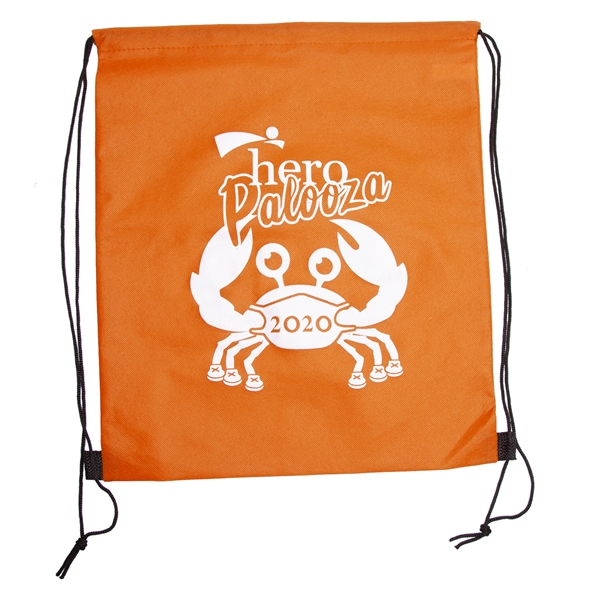 WANDERLUST Non-Woven Drawstring Backpacks w/ 1 Color Imprint - WANDERLUST Non-Woven Drawstring Backpacks w/ 1 Color Imprint - Image 4 of 11