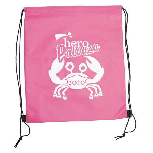 WANDERLUST Non-Woven Drawstring Backpacks w/ 1 Color Imprint - WANDERLUST Non-Woven Drawstring Backpacks w/ 1 Color Imprint - Image 10 of 11