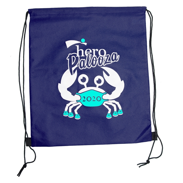 WANDERLUST Non-Woven Drawstring Backpacks w/ 2 Color Imprint - WANDERLUST Non-Woven Drawstring Backpacks w/ 2 Color Imprint - Image 1 of 11