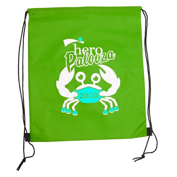 WANDERLUST Non-Woven Drawstring Backpacks w/ 2 Color Imprint - WANDERLUST Non-Woven Drawstring Backpacks w/ 2 Color Imprint - Image 3 of 11
