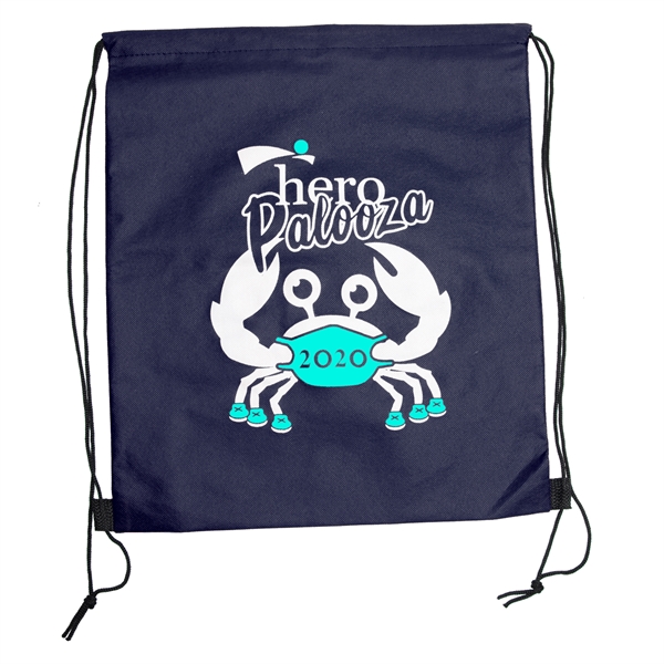 WANDERLUST Non-Woven Drawstring Backpacks w/ 2 Color Imprint - WANDERLUST Non-Woven Drawstring Backpacks w/ 2 Color Imprint - Image 4 of 11