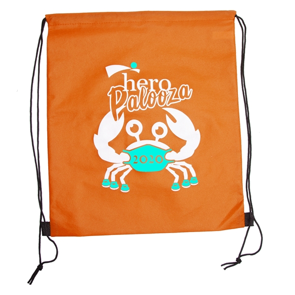 WANDERLUST Non-Woven Drawstring Backpacks w/ 2 Color Imprint - WANDERLUST Non-Woven Drawstring Backpacks w/ 2 Color Imprint - Image 5 of 11