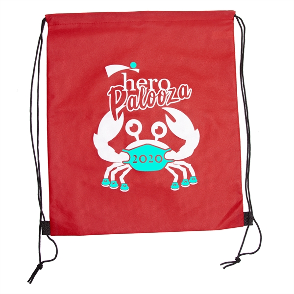 WANDERLUST Non-Woven Drawstring Backpacks w/ 2 Color Imprint - WANDERLUST Non-Woven Drawstring Backpacks w/ 2 Color Imprint - Image 7 of 11