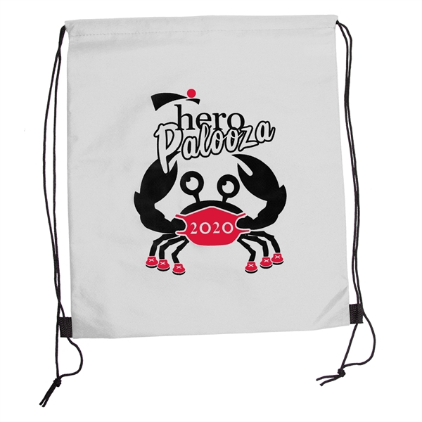 WANDERLUST Non-Woven Drawstring Backpacks w/ 2 Color Imprint - WANDERLUST Non-Woven Drawstring Backpacks w/ 2 Color Imprint - Image 8 of 11