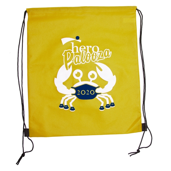WANDERLUST Non-Woven Drawstring Backpacks w/ 2 Color Imprint - WANDERLUST Non-Woven Drawstring Backpacks w/ 2 Color Imprint - Image 9 of 11