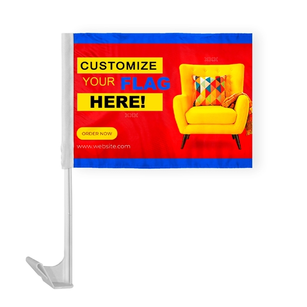 Custom Digital Car Flag - ePoly 12" x 16" - Custom Digital Car Flag - ePoly 12" x 16" - Image 0 of 0