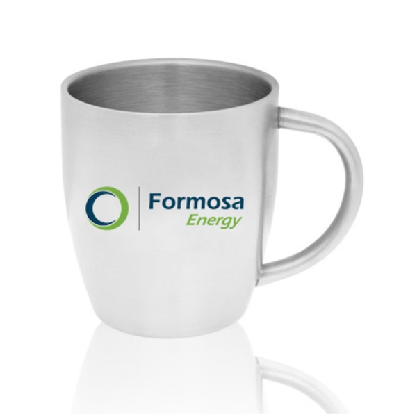 10 oz. Double Wall Stainless Steel Coffee Mugs - 10 oz. Double Wall Stainless Steel Coffee Mugs - Image 1 of 2