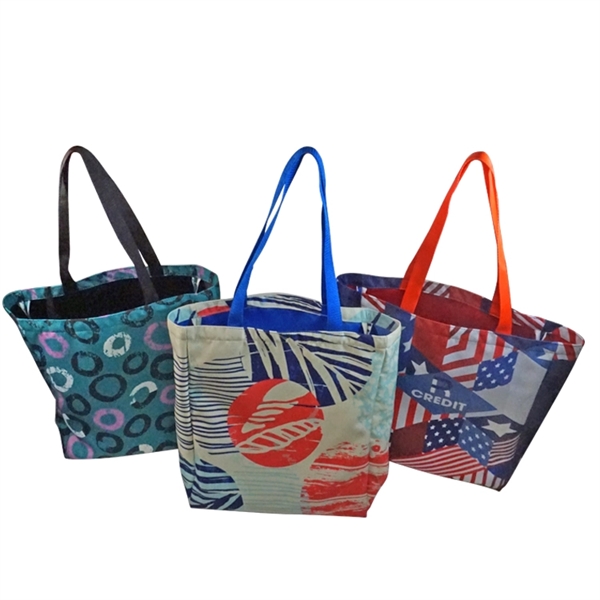 Colored Liner Medium Full Side Gusset Tote - Colored Liner Medium Full Side Gusset Tote - Image 0 of 6
