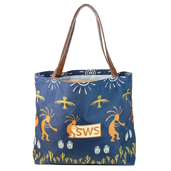 Large Bottom Gusset Tote (15.5"H x 22"W x 6"D) - Large Bottom Gusset Tote (15.5"H x 22"W x 6"D) - Image 1 of 7