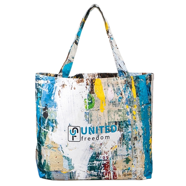 Large Bottom Gusset Tote (15.5"H x 22"W x 6"D) - Large Bottom Gusset Tote (15.5"H x 22"W x 6"D) - Image 4 of 7