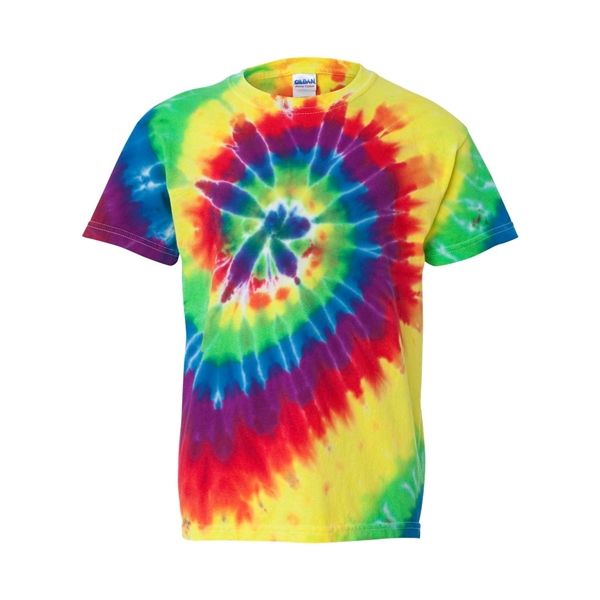 Dyenomite Youth Rainbow Cut-Spiral Tie-Dyed T-Shirt - Dyenomite Youth Rainbow Cut-Spiral Tie-Dyed T-Shirt - Image 12 of 20