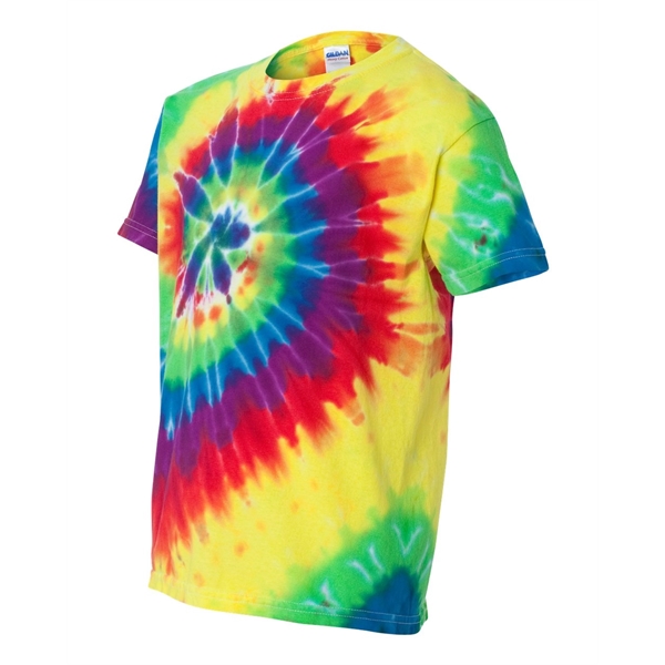 Dyenomite Youth Rainbow Cut-Spiral Tie-Dyed T-Shirt - Dyenomite Youth Rainbow Cut-Spiral Tie-Dyed T-Shirt - Image 13 of 20