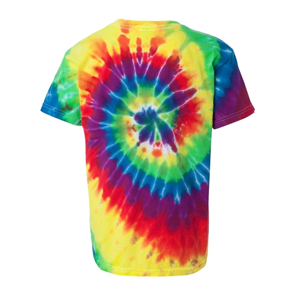 Dyenomite Youth Rainbow Cut-Spiral Tie-Dyed T-Shirt - Dyenomite Youth Rainbow Cut-Spiral Tie-Dyed T-Shirt - Image 14 of 20