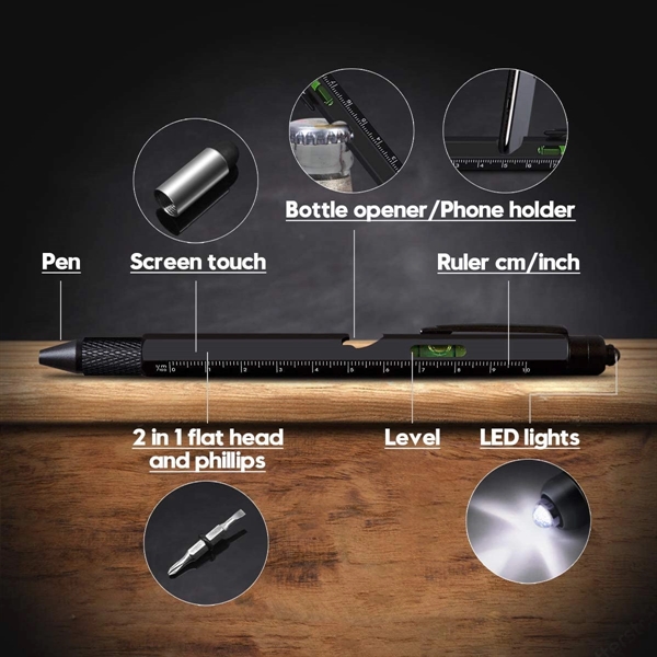9 In 1 Multitool Pen - 9 In 1 Multitool Pen - Image 2 of 4