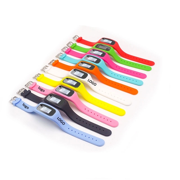 Multifunction Silicone Wrist Pedometer - Multifunction Silicone Wrist Pedometer - Image 1 of 2