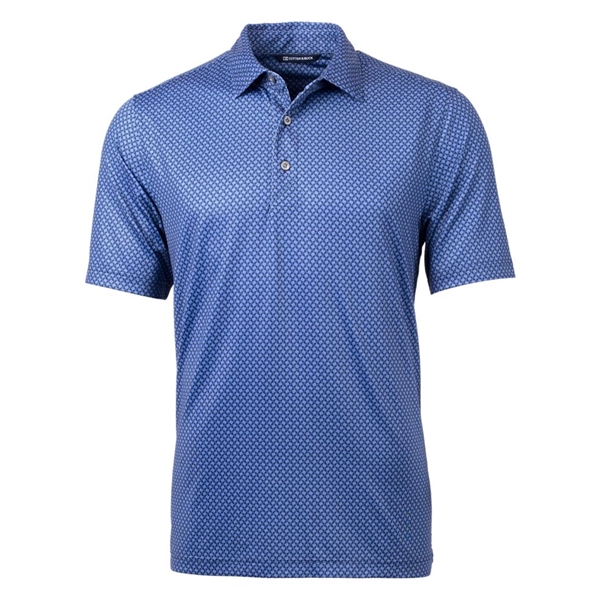 Cutter & Buck Pike Banner Print Stretch Mens Polo - Cutter & Buck Pike Banner Print Stretch Mens Polo - Image 3 of 7