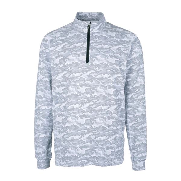 Cutter & Buck Traverse Stretch Eco Camo Print Quarter Zip... - Cutter & Buck Traverse Stretch Eco Camo Print Quarter Zip... - Image 3 of 5