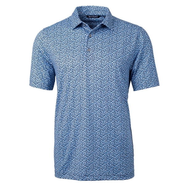 Cutter & Buck Pike Magnolia Print Stretch Mens Polo - Cutter & Buck Pike Magnolia Print Stretch Mens Polo - Image 2 of 6