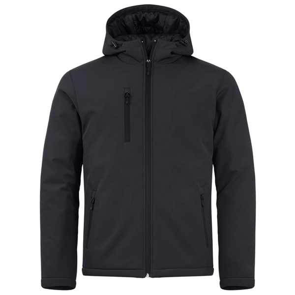 Custom Clique Equinox Insulated Softshell Mens Full Zip Hooded J...