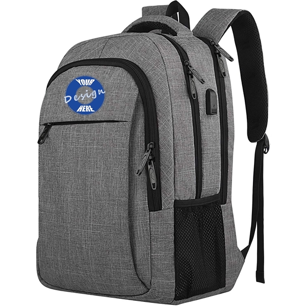 Travel Laptop Backpack with USB Charging Port - Travel Laptop Backpack with USB Charging Port - Image 0 of 3