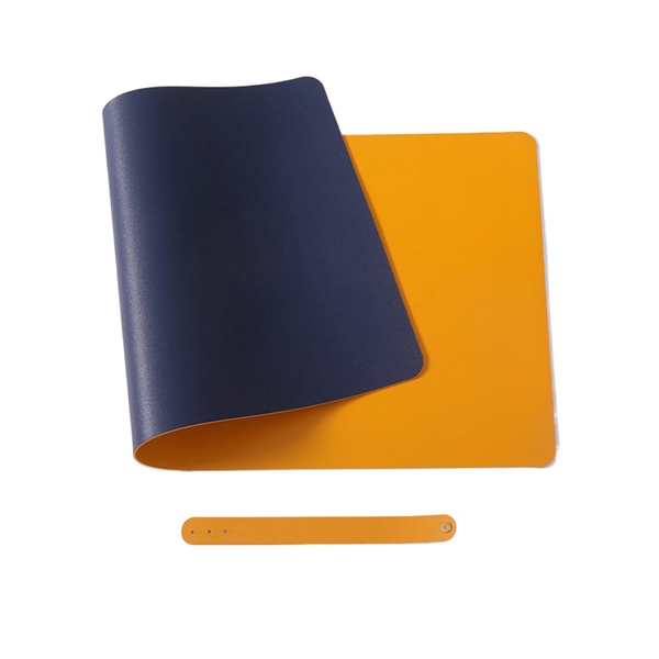 Dual Sided PU Leather Desk Mat Protector Non-Slip Mouse Pad - Dual Sided PU Leather Desk Mat Protector Non-Slip Mouse Pad - Image 2 of 11