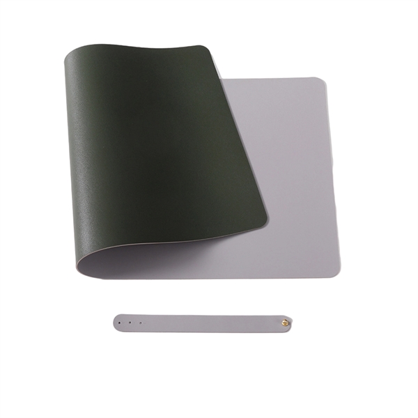 Dual Sided PU Leather Desk Mat Protector Non-Slip Mouse Pad - Dual Sided PU Leather Desk Mat Protector Non-Slip Mouse Pad - Image 7 of 11